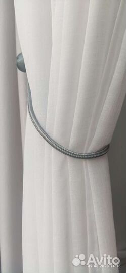 Тюль готовый 7 м новый лён Neps vual Турция