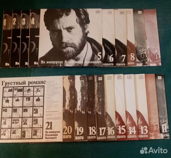 Пластинки в ассортименте сборник Высоцкого 21 шт