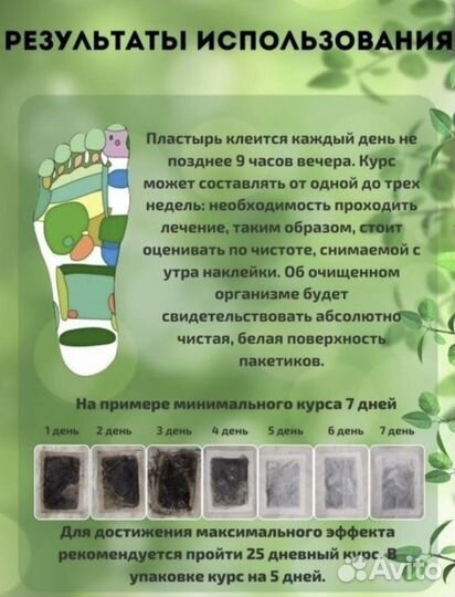 Пластырь для ног детокс