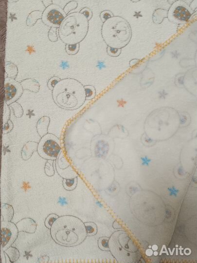 Плед детский плюшевый