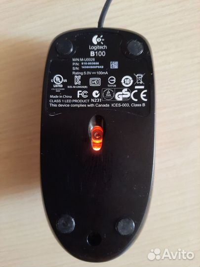 Мышь Logitech B100