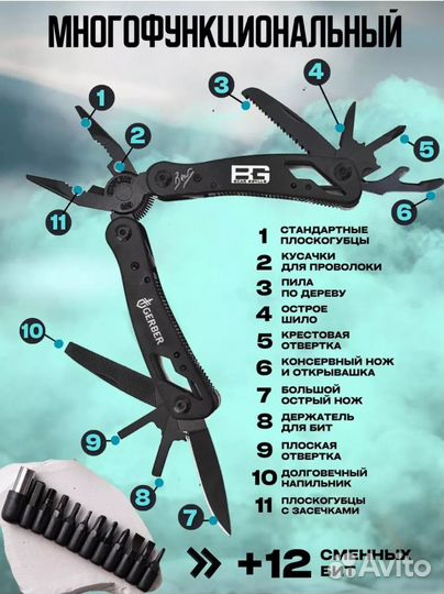 Многофункциональный инструмент 23 в 1 новый