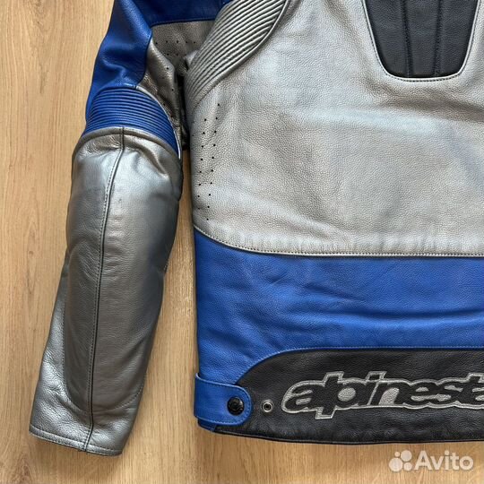 Мотокуртка кожаная Alpinestars, размер 46-48