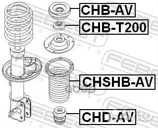 Пыльник переднего амортизатора (chevrolet aveo