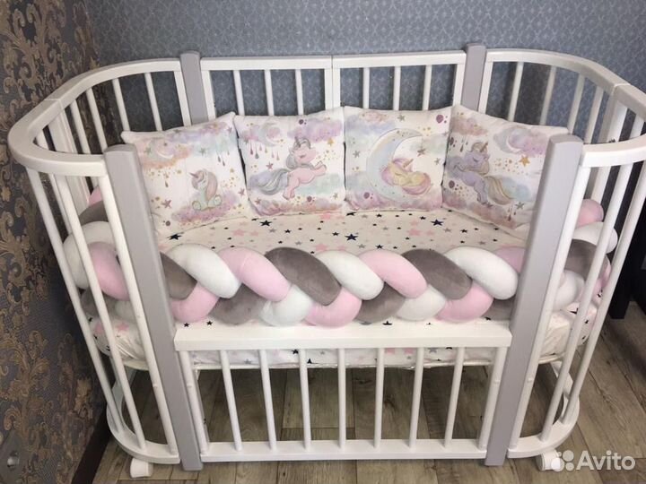 Детская кроватка трансформер 4 в 1. Как новая