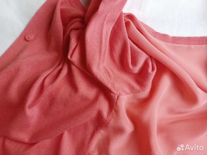 Кардиган шелк хлопок S 42 comptoir des cotonniers