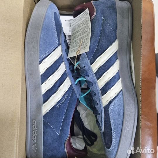 Adidas gazelle indoor navy white синие оригинал