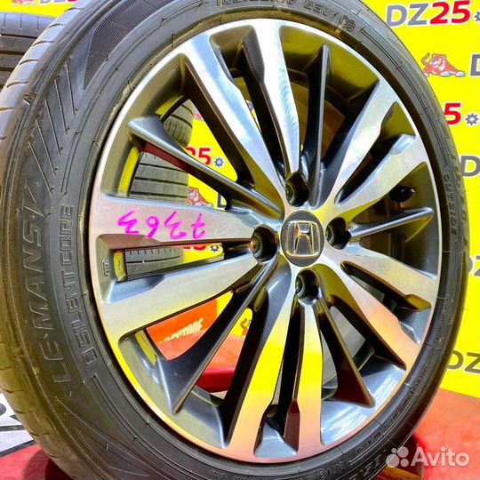 Комплект колёс оригинал из Японии FIT RS на дисках Honda 4x100 c шинами Dunlop 185/55R16 Магазин DZ2