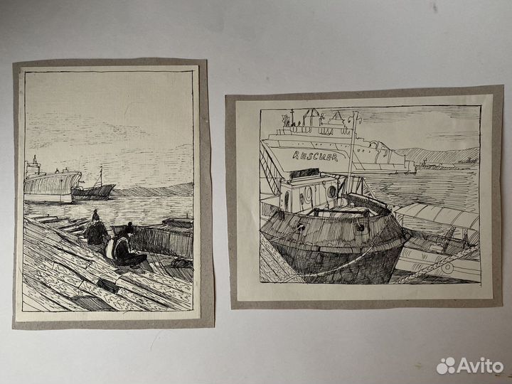 Рисунки, наброски, графика - серия «Мурманск»