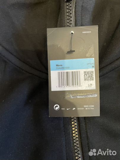 Кофта nike tech fleece черная