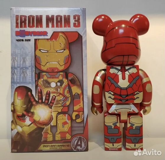 Мишка bearbrick ironman