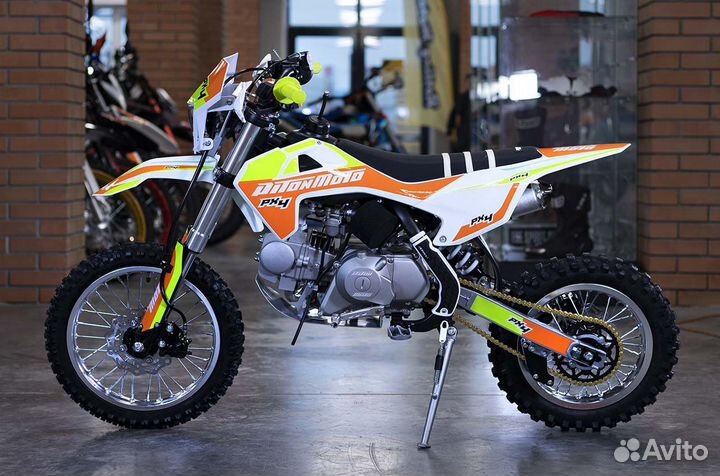Питбайк детский 125 PitonMoto PX4 полуавтомат