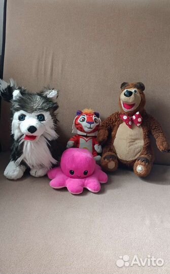 Вывернушка осьминог и др мягкие игрушки