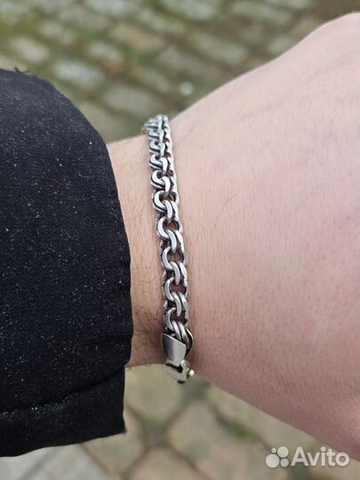 Серебряный браслет 21,5*6