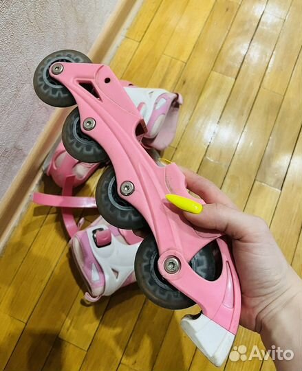 Коньки ролики 2 в 1 раздвижные