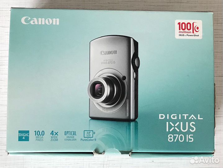 Цифровой фотоаппарат Canon Digital ixus 870 IS