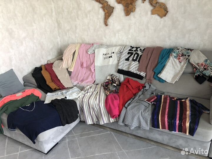 Большой пакет (6кг) женских вещей 44 размер
