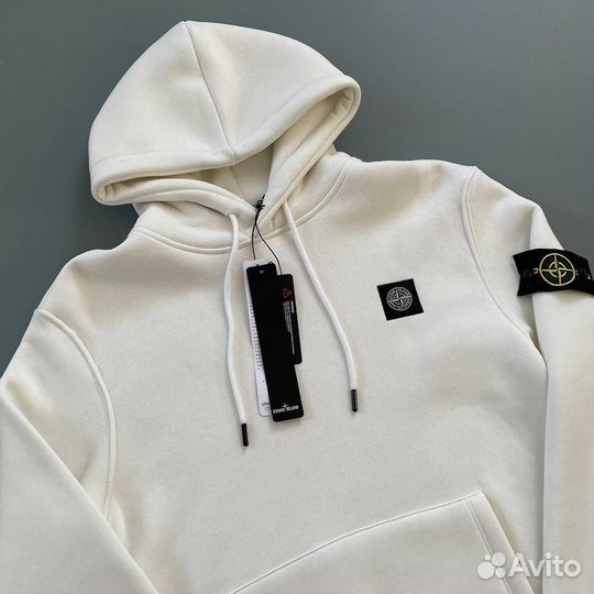 Толстовка stone island белая