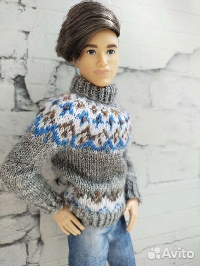 Свитер для кукол Кен, одежда для кукол 28-30 см