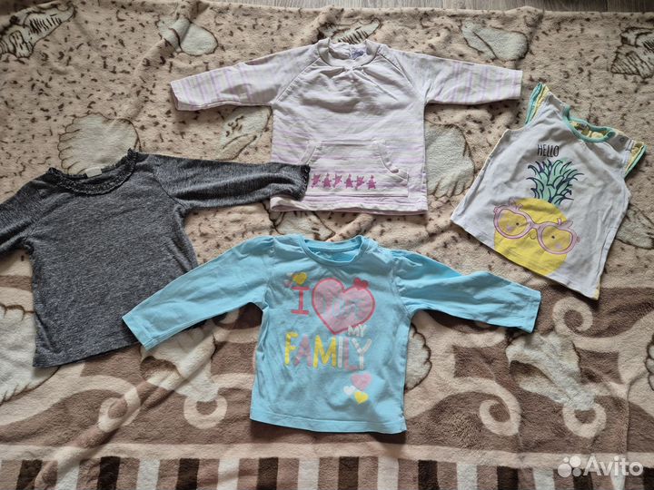 Одежда на девочку пакетом 68,74,80