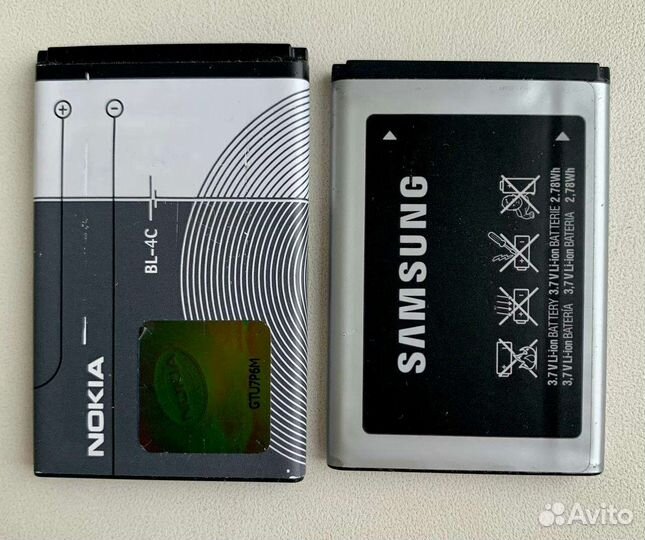 Аккумуляторы Nokia, Samsung