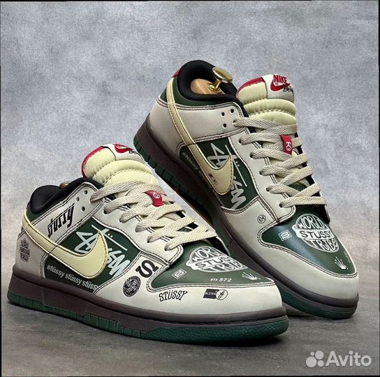 Мужские Кроссовки Nike Dunk Low Stussy