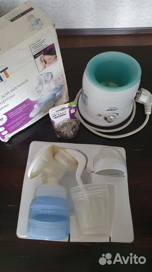 Молокоотсос ручной Philips Avent + Подогреватель