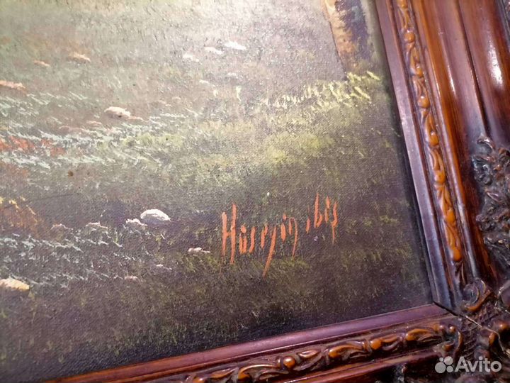 Картина маслом на холсте пейзаж