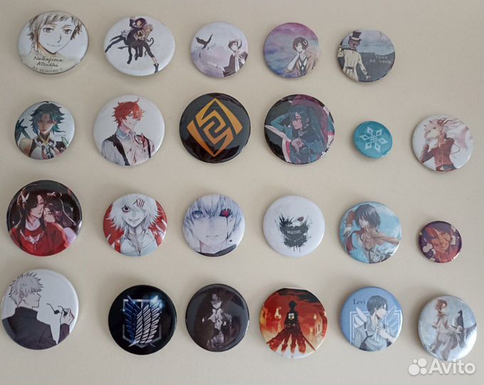 Значки с аниме