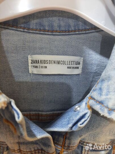 Джинсовый пиджак, р.122.zara