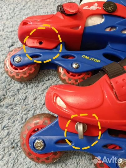 Роликовые коньки детские с защитой