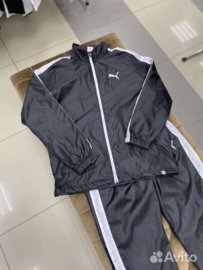 Спортивный костюм плащевка черный мужской