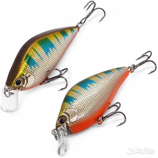 Воблер Kosadaka 3D Flat Crank 55F, плав., 55мм, 7
