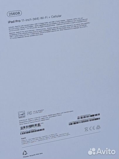 iPad Pro 11 M4 256 Cellular LTE