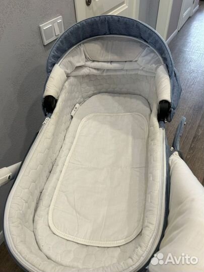 Коляска adamex 3 в 1 Лучиано джинса