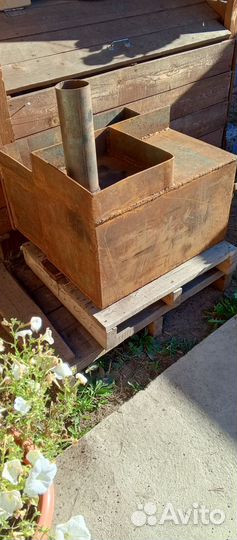 Печка для бани с баком новая