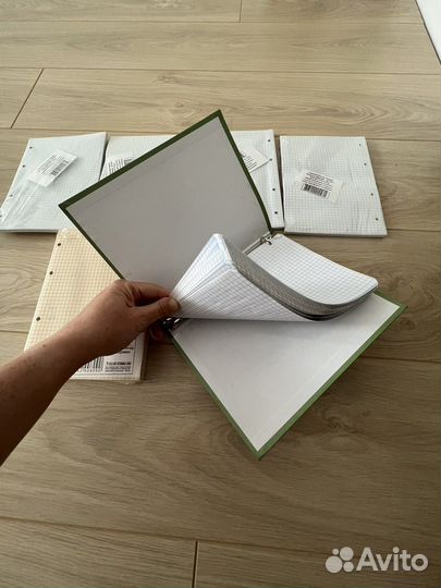 Сменный блок А5 и тетрадь на кольцах