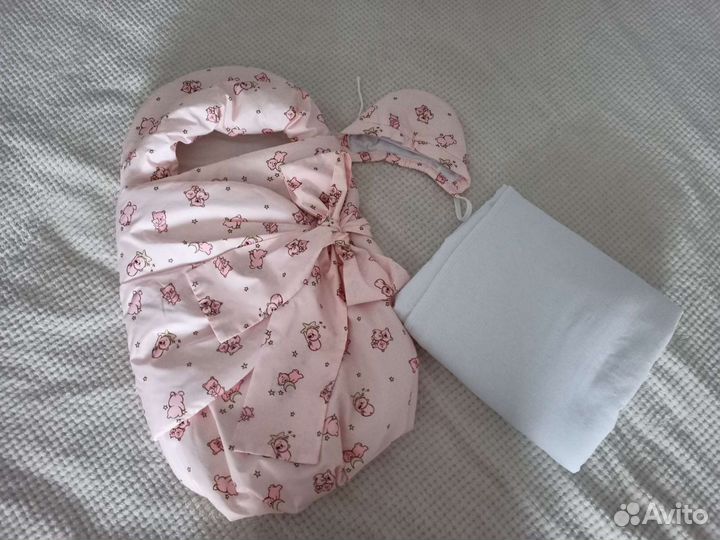 Конверт на выписку для девочки + карточки для фото