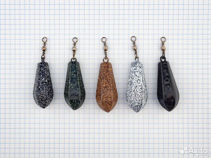 Груз карповый окрашенный с вертлюгом