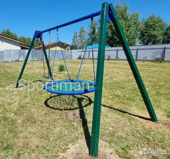 Каркас металлический на двое качелей 