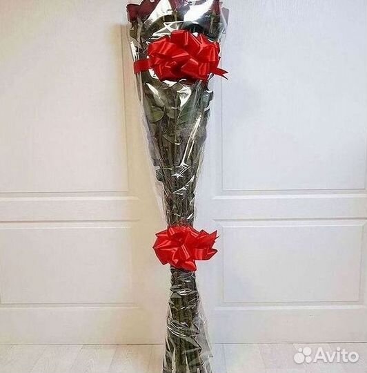 Высокие метровые розы Букеты Доставка