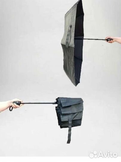 Новый черный зонт автомат