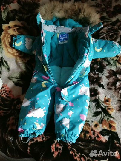 Детский зимний комбинезон и куртка на девочку