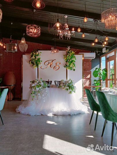 Украшени зала на свадьбу,юбилей, фуршет