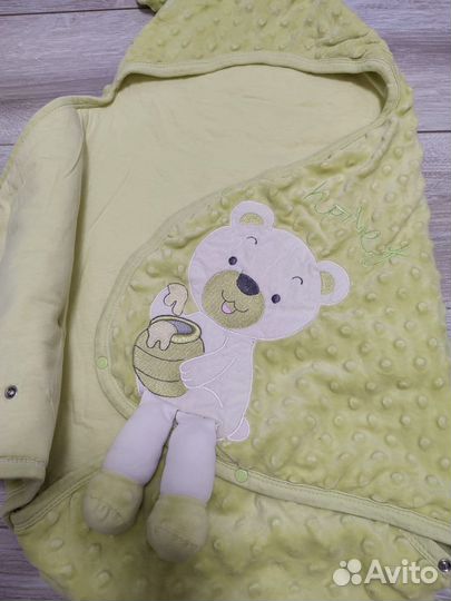 Пледик конвертик для малыша