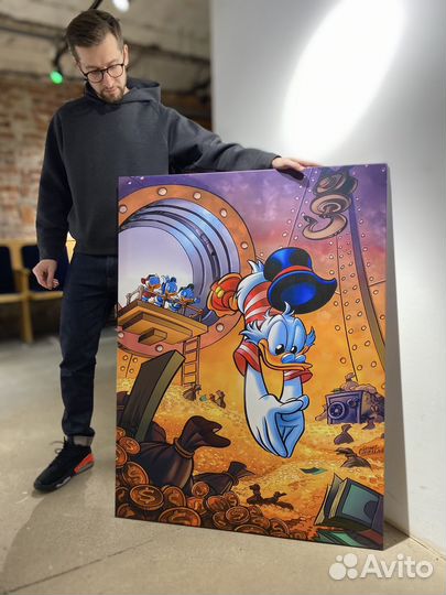 Картины на холсте Скрудж / Дональд Дак постеры