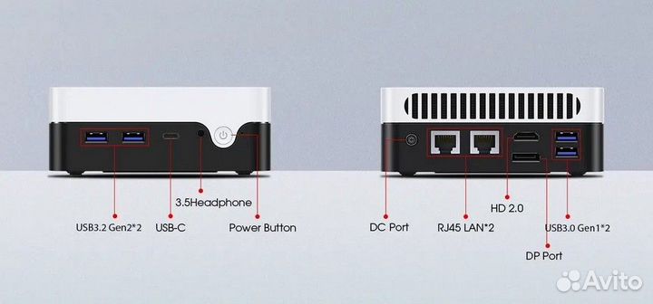 MiniPC Intel N100 озу DDR5 12gb nvme 512gb Win11