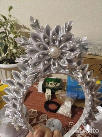 Новогодний ободок- корона