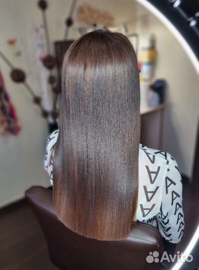 Кератиновое выпрямление, ботокс волос нанопластика