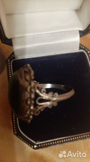 Кольцо кошачий глаз